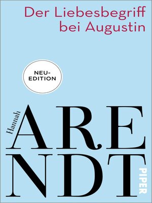 cover image of Der Liebesbegriff bei Augustin